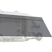 Yescom 6'x19' RV Awning Sun Shade Screen Black Mesh UV Blocker RV Awning Shade for Camping Trailer Camper Patio Outdoor